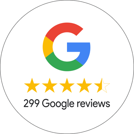 Google 4.5 · 299 reviews
