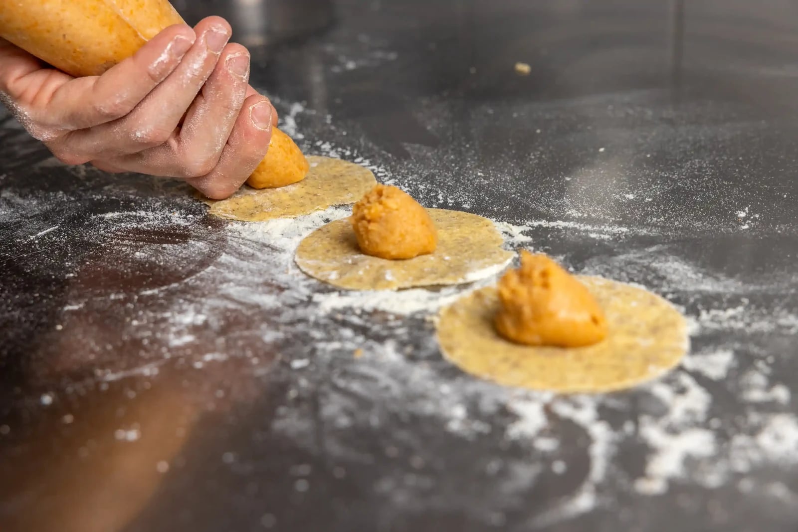 Fresh pasta made by hand