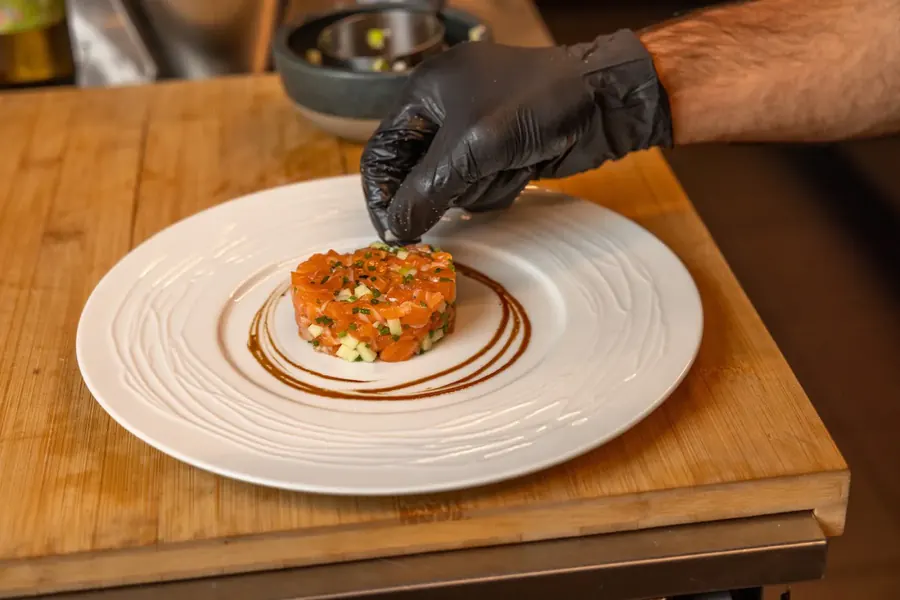 Plate 13 of the season at Augusto Wine & Dine, Bruges — photograph by Moments By Bram