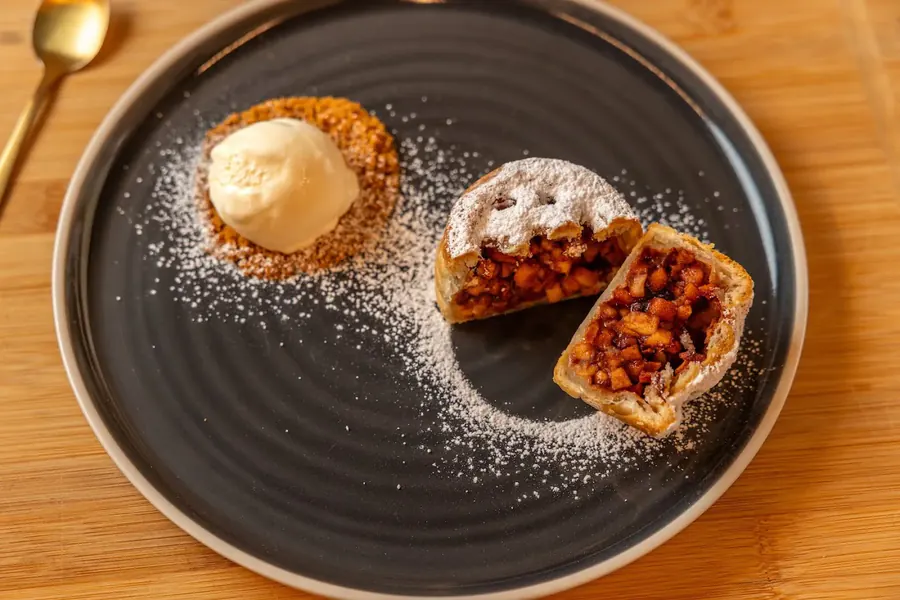 Plate 15 of the season at Augusto Wine & Dine, Bruges — photograph by Moments By Bram